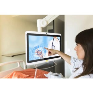 Healthcare Industrial tablet 10.1 13.3 15.6 inch Wall mount android Medical hospital Doctors Offices Call Handle digital display
