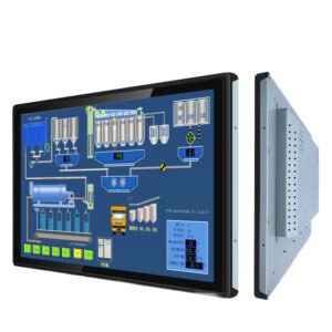 21.5寸IP65纯平面高亮度嵌入式安装电容触摸工业显示器