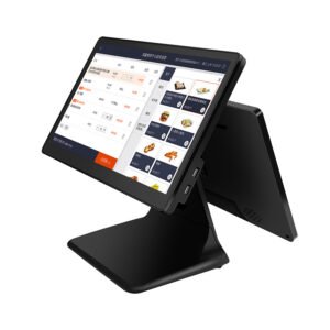 15寸双屏商超餐饮收银触摸一体机双面显示POS机终端机器