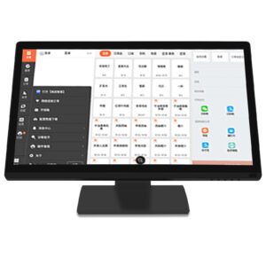 21.5寸纯平面餐厅点餐自助服务电容触摸显示器